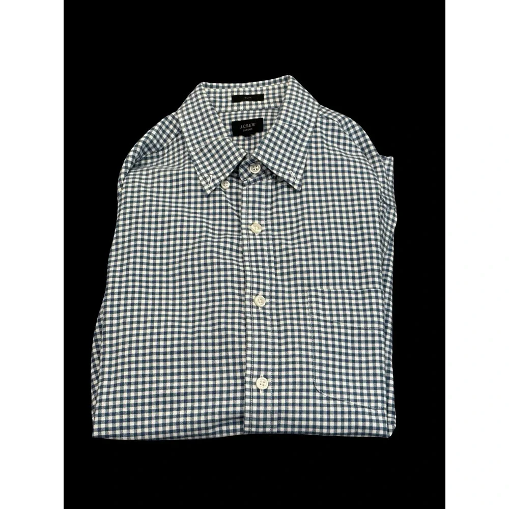 J. Crew Men's Oxford Shirt Blue Button Up Slim Fit BOGO  Lot Preppy Smart Casual